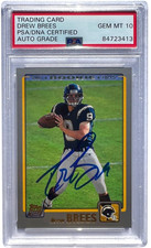 Drew Brees Rookie Cards Checklist and Autographed Memorabilia Guide 41