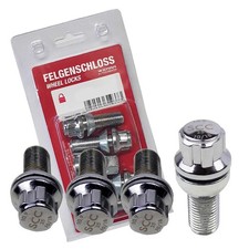 Felgenschloss Kugelbund R13 M14x1,5 26mm für Audi 100 Avant 200 Avant 80 Avant 9