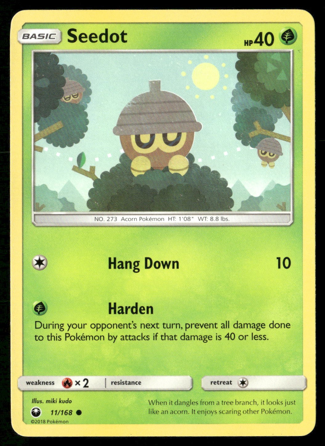 Seedot 11/168 Common Celestial Storm Pokemon Lightly Played