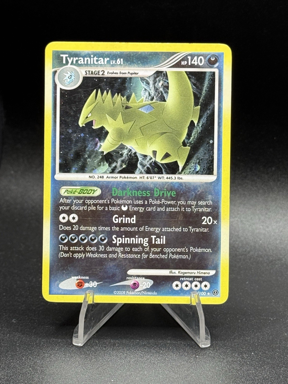 Pokemon Tyranitar - (DP Stormfront) 030/100 Deck Exclusives Holo