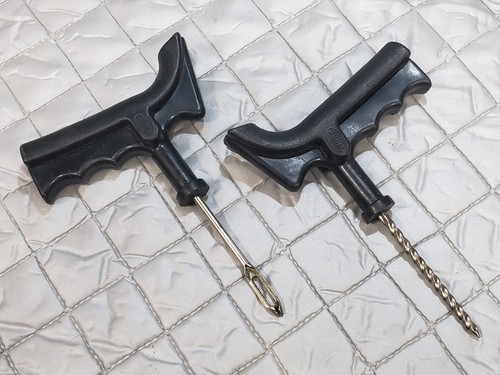 Used SLIME Tire Repair Plug Tool Kit with  Rasp and Eye Tool - No Plugs Included