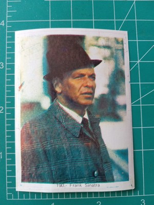 1973 ESTRELLAS DE TV SHOW Y CINE MOVIE MUSIC CARD FRANK SINATRA 