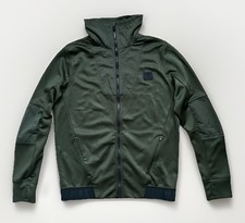 Nike Air Max Track Jacket Size L Large Mens Zip Up Khaki Logo High Neck