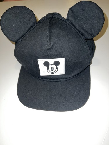 Mickey Mouse Ears Black Baseball Cap 