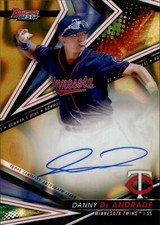 2022 Bowman's Best Autographs Gold Lava Refractors Danny De Andrade Auto /75