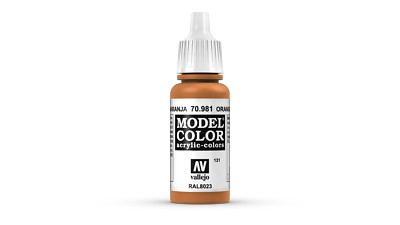 (431,76 /1l) Model Color Vallejo 70981 Orange Brown 17ml Matt Airbrush Farbe