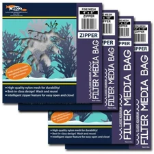 Weco Products Fine Mesh Zipper Filter Media Bag, White