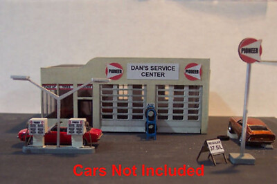 Osborn Model Kits 3045 N Scale Gas Station (Wood Kit)