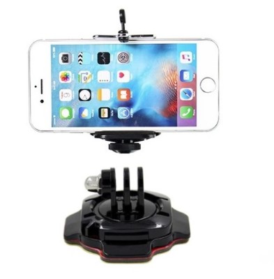 360 Helmet Phone Mount for iPhone / Samsung / Google / Nokia / Huawei / OPPO