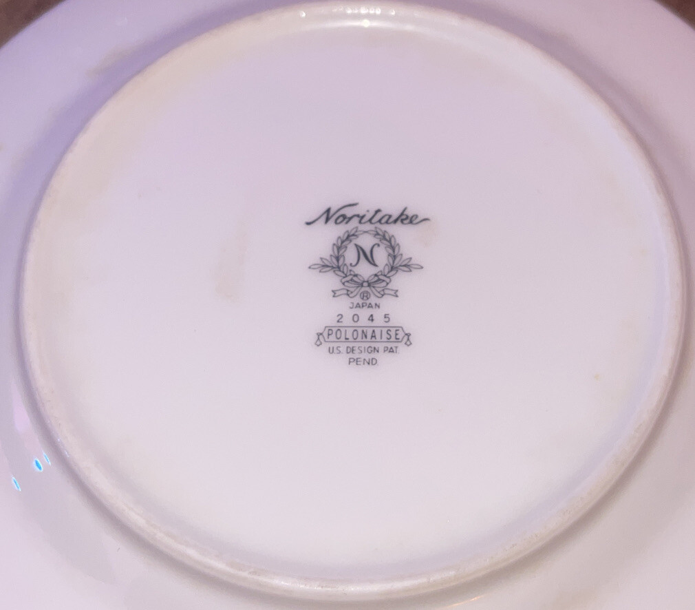 3 Vintage Noritake Polonaise 2045 Bread Plates Replacement 6.5