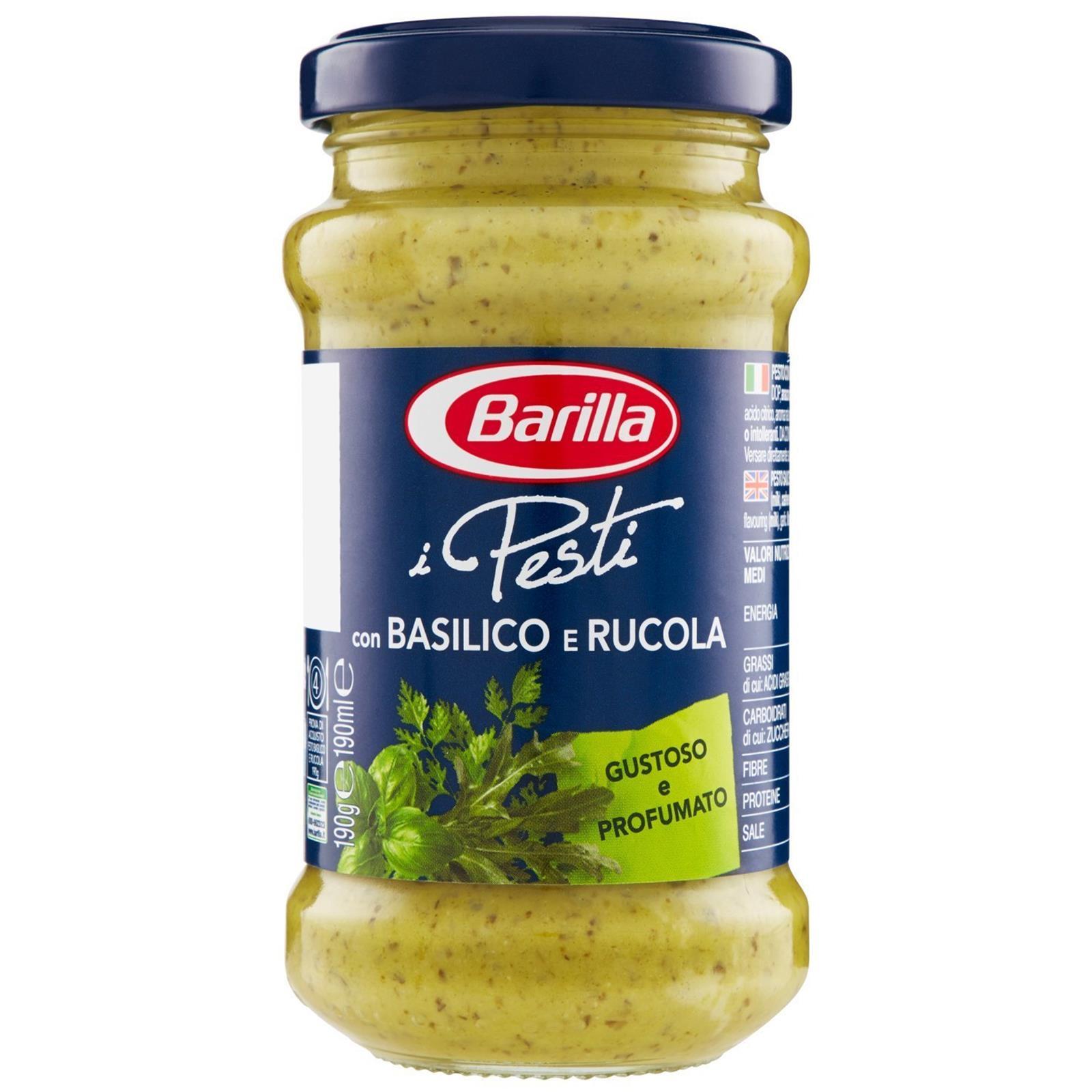 I PESTI BARILLA PESTO BASILICO E RUCOLA CLASSICO VASETTO 190 GR SUGO PROFUMATO