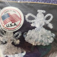 The Beadery Craft Products Ornament Kit MAKES 6 "Crystal Angel Kit" 5538 USA
