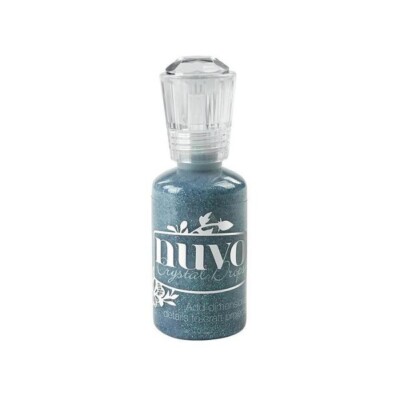 Nuvo Tonic Studios Glitzertropfen Emaille Tropfen für Kartenherstellung - Schillerndes Blau
