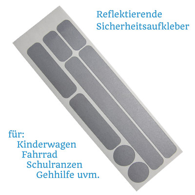Reflektoren zum Aufkleben fr Kinderwagen, Fahrrad, Helm uvm.,  reflektierend | eBay.de