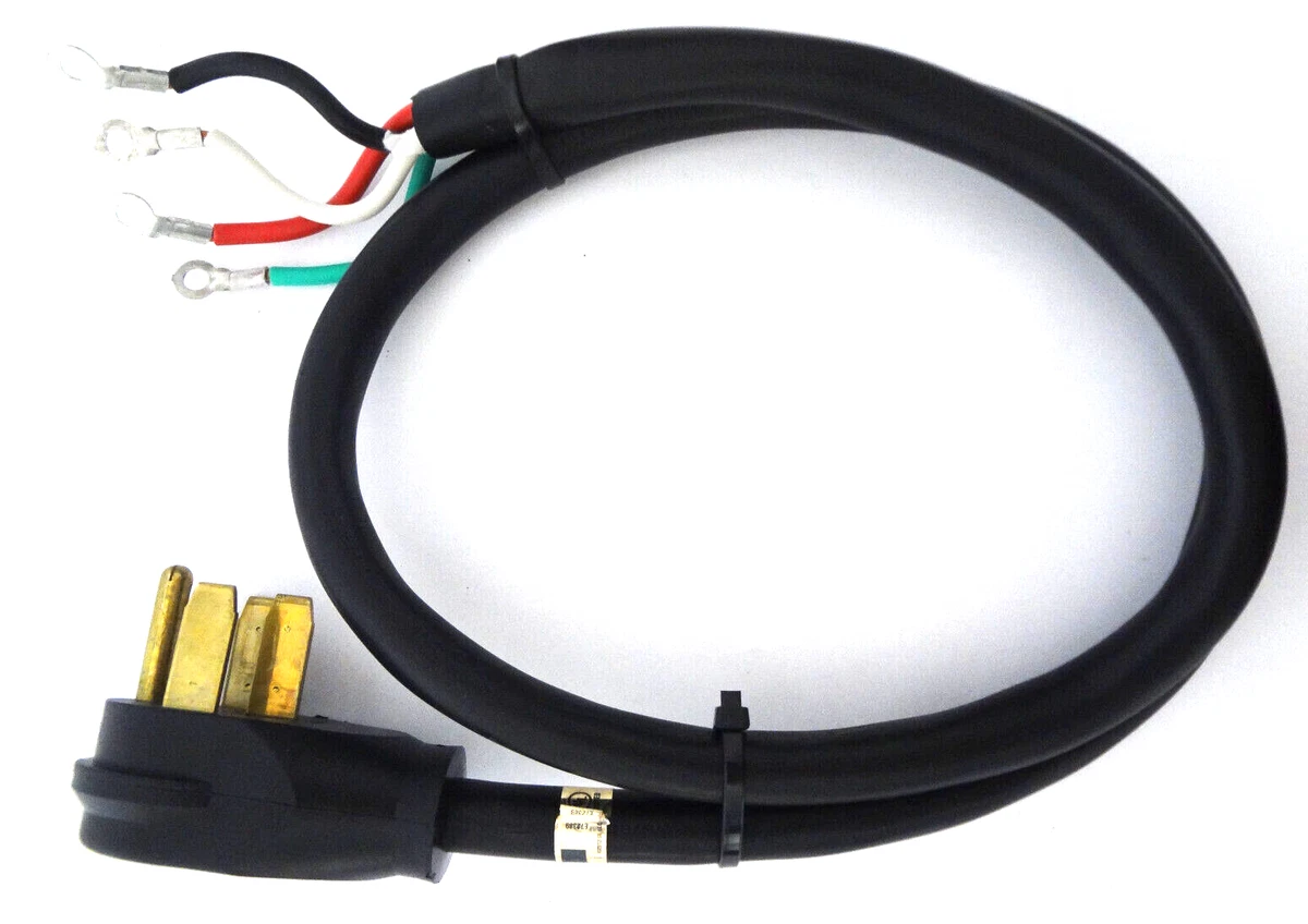 WHIRLPOOL POWER SUPPLY CORD FOR ELECTRIC RANGE STOVE / DRYER 4 PRONG 4 FOOT  WIRE | eBay