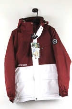Arctic Queen Waterproof Outdoor Sports Ski Jacket Sz Small Burgundy / White Nwt