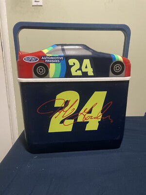 Vintage 1995 NASCAR  #24 Jeff Gordon 6pk Igloo Cooler w/ Locking Lid