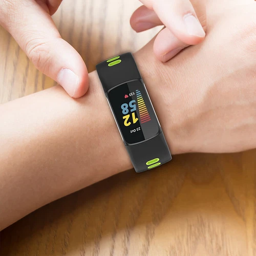 Correa de repuesto deportiva de silicona para Fitbit Charge 5 6 - Imagen 2 de 32