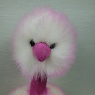 Jellycat Raspberry Ripple Pom Pom Plush Bird Pink Stuffed Animal
