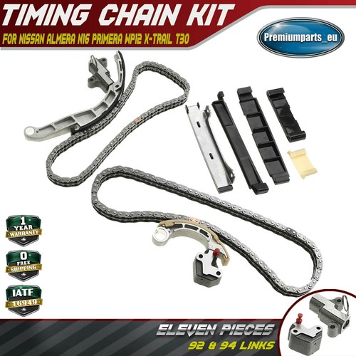 11x Timing Chain Kit for Nissan Almera N16 Primera P12 XTrail T30 2.2D