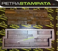 STAMPO per GESSO CEMENTO FINTA PIETRA RIVESTIMENTO MATTONE VENEER STONE MOLD