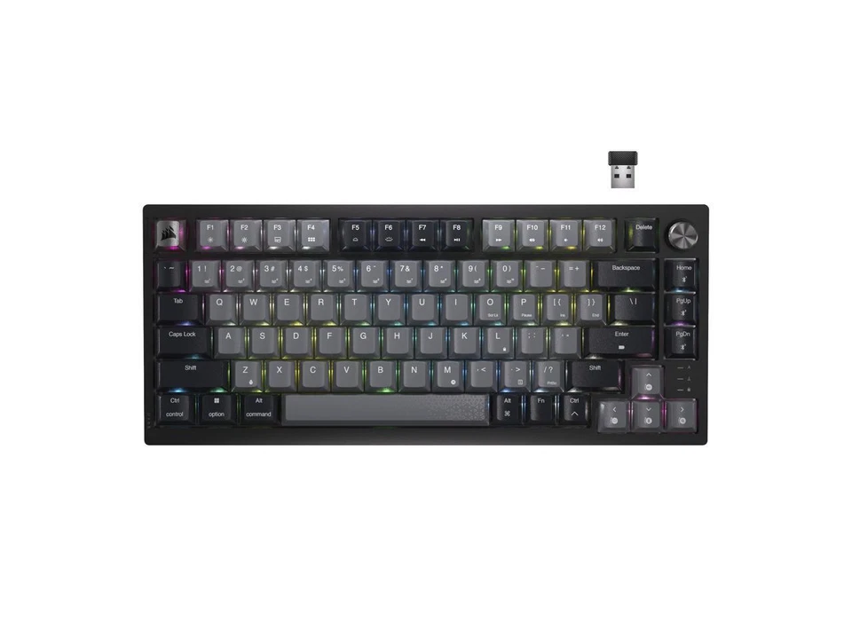 CORSAIR K65 PLUS WIRELESS 75% RGB Mechanical Gaming Keyboard - Pre-Lubricated CO - Image 2 of 4