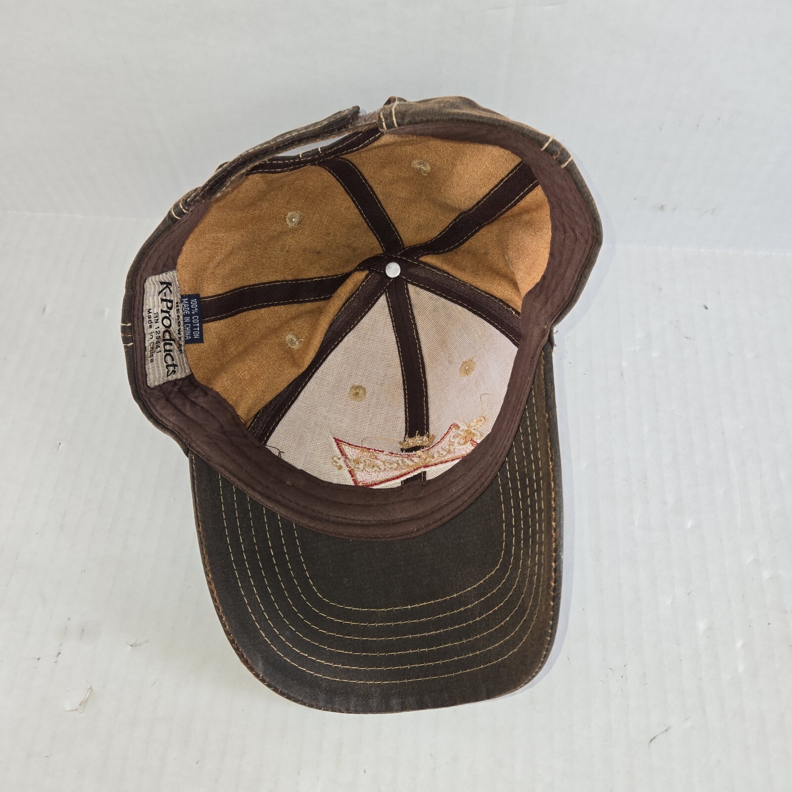 Budweiser Leather Hat Cap Adjustable Strapback By… - image 6