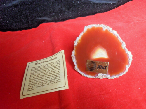 AT&T One Of A Kind Brazilian Agate Nightlight From '70's But NEW Salesman Sample - Picture 1 of 7