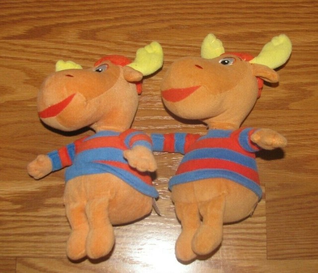 2 Backyardigans Tyrone Moose Plush TY Beanie 7" Stuffed Animal NickJr