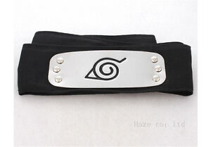 New Naruto Shippuden Hidden Leaf Village Black Ninja Cosplay Headband Cosplay Ebay