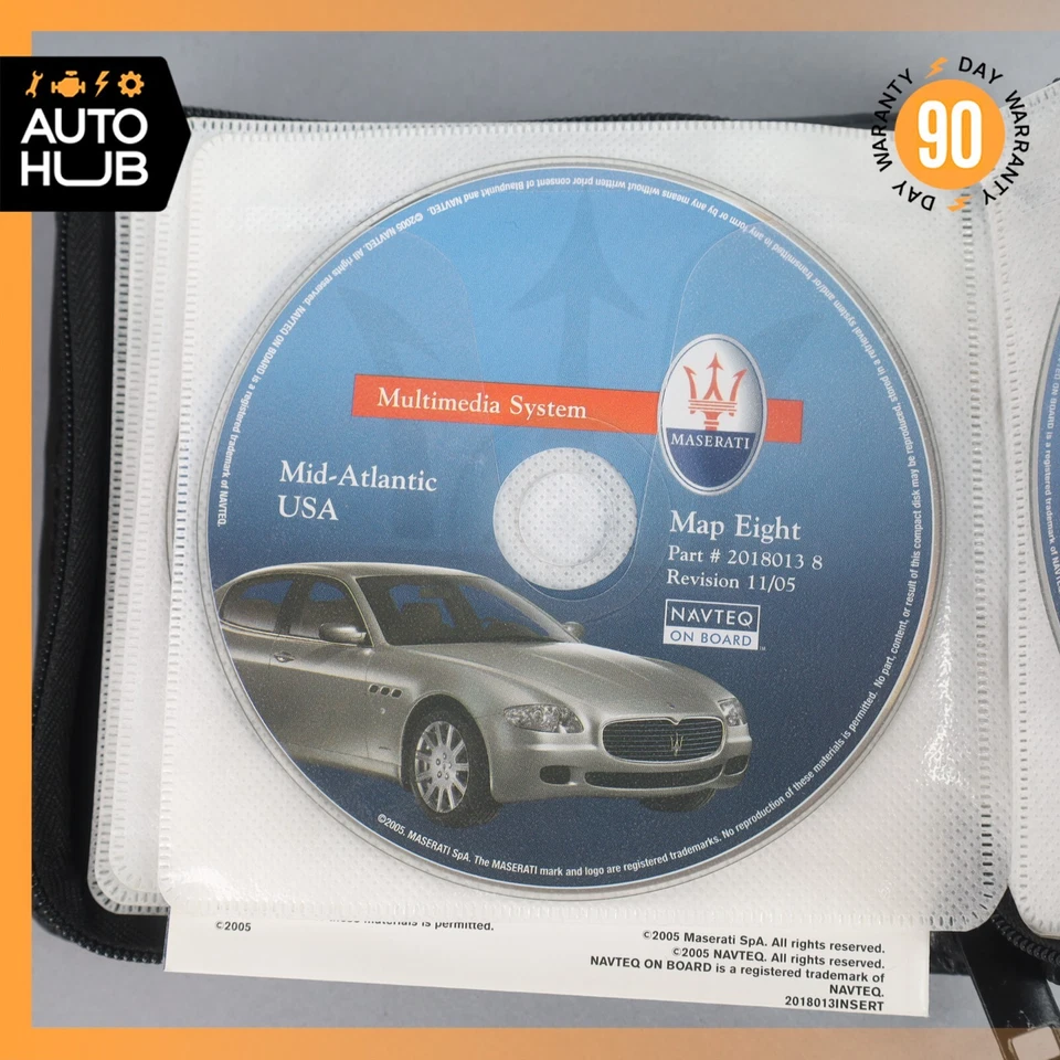 2006 Maserati Quattroporte M139 Comand GPS Map Navigation Disc Set OEM - Image 4 of 4