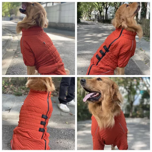 Dog Winter Coat 4 Legs Covered Windproof Waterproof Reflective Warm Dog Clothing - Picture 12 of 65