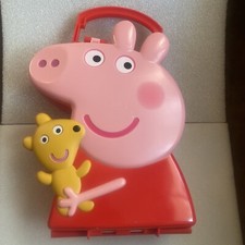 Peppa Pig Storage Carrying Case 2003 Pink Red