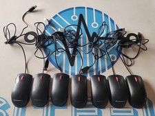 Lot of 7 Black Lenovo MOEUUOA 45J4889 USB 3-Button Scroll Wheel Optical Mouse