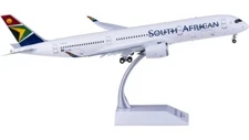 1:200 33CM JC Wings SOUTH AFRICAN AIRBUS A350-900 Plane Flap Down Diecast Model