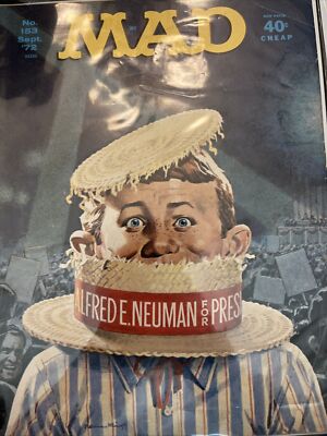 MAD MAGAZINE NO. 153 SEPT. 1972 - IN GOOD CONDITION! - BAGGED AND