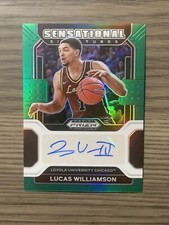 2022 Lucas Williamson Prizm Draft Picks Sensational Signatures Green Auto Prizm