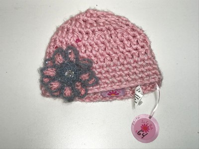 Girls FAITH CROCHET PINK WINTER HAT 