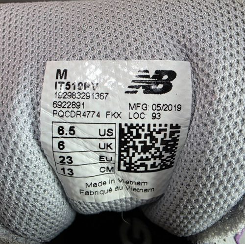 New Balance 519 Running Shoes Baby Toddler Size 6.5 Easy On Gray Purple IT519PV - Picture 8 of 18