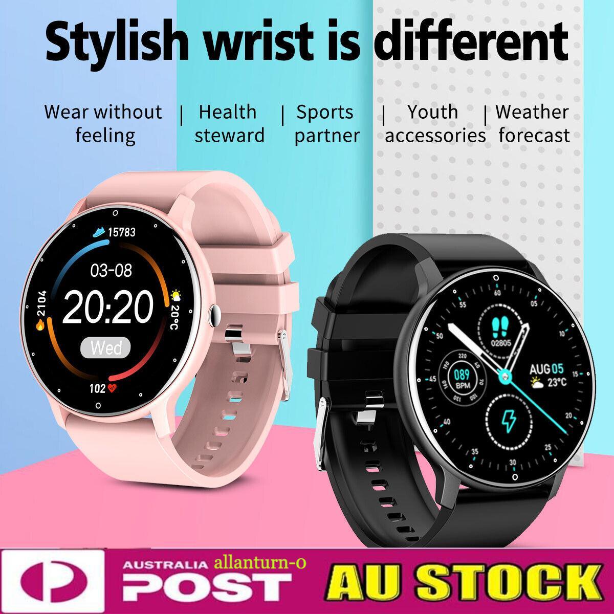 Smart Watch Fitness Tracker Blood Pressure Heart Rate for Unisex Sport Watches