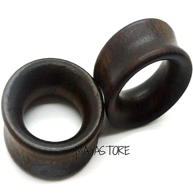 6-24MM HOLZ TUNNEL BRAUN OHR PLUG NATUR ORGANIC PIERCING OHRSTECKER WOOD SADDLE - Bild 1 von 1
