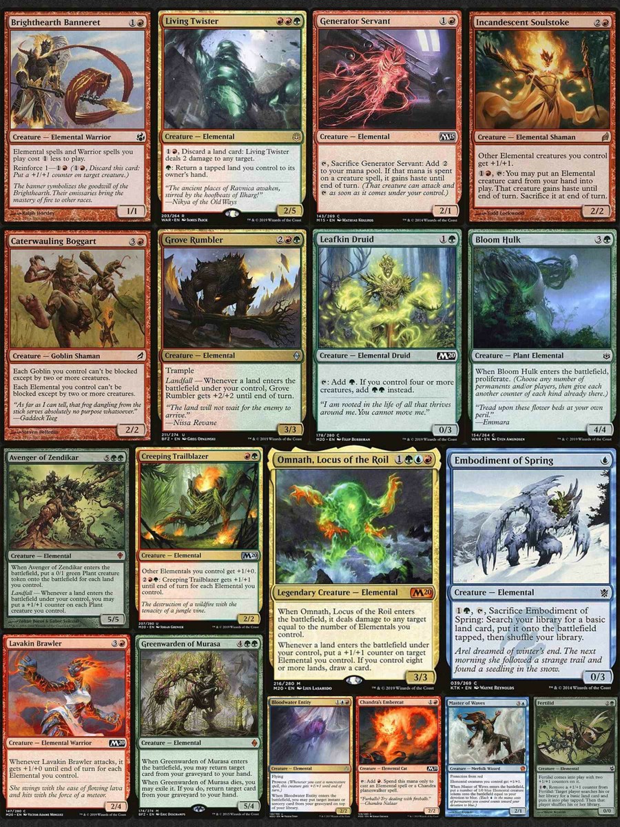 Omnath, Locus of the Roil Commander *Elemental Deck* RUG MTG Magic Ready-to-Play Omnath, Locus of the Roil Commander *Elemental Deck* RUG MTG Magic Ready-to-Play