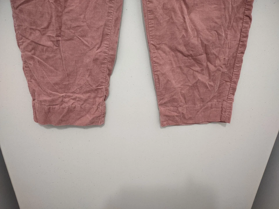 Madewell Pants Womens M Pink Corduroy Pullon Mid Rise Jogger Elastic Waist Chino - Image 3 of 4
