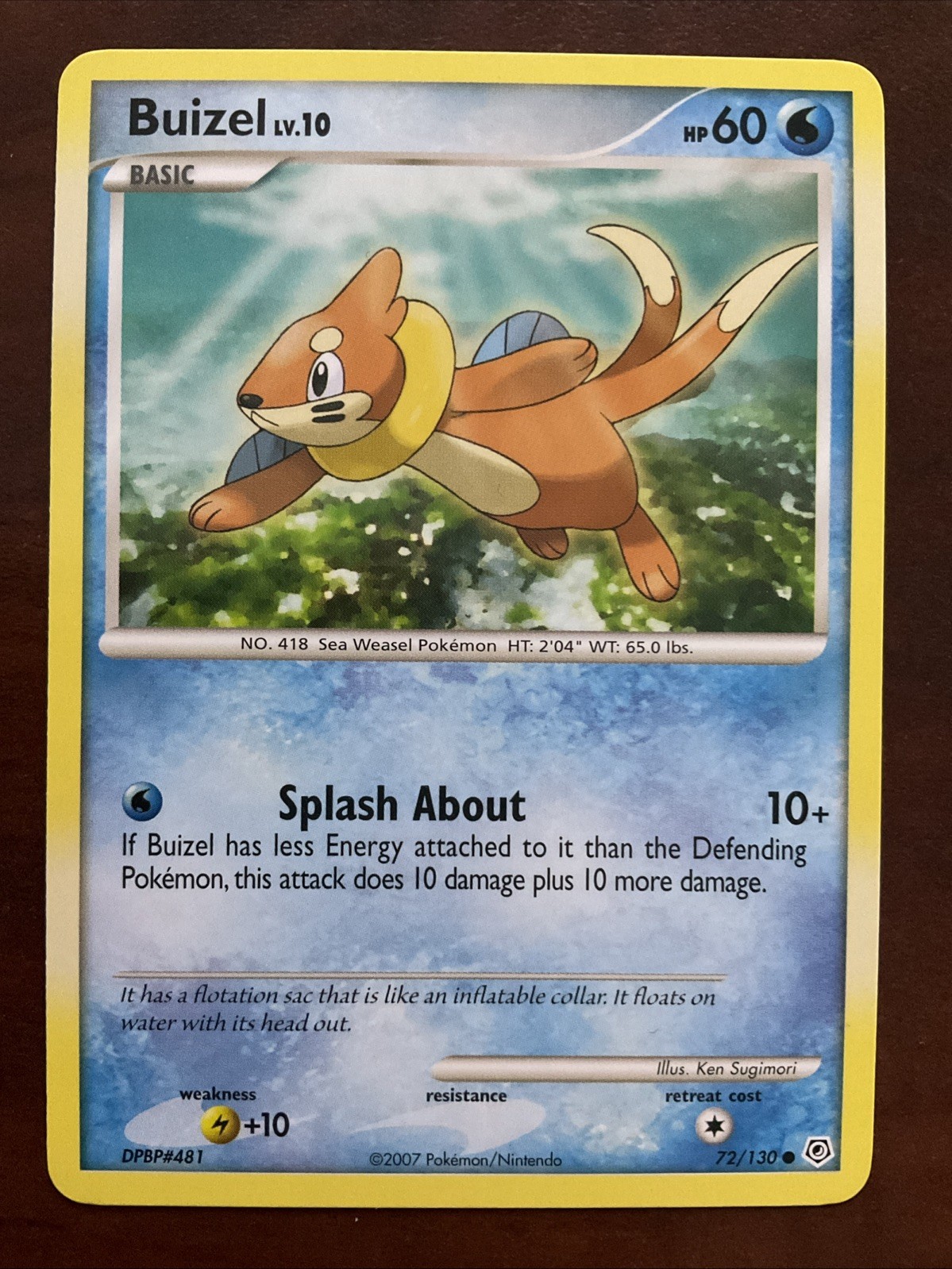 Buizel 72/130 Diamond and Pearl Regular
