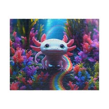 100pc Cute Rainbow Axolotl Jigsaw Puzzle Axolotl Kids Gift Fun Activity Game