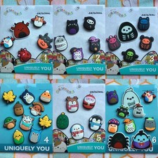 Handmade Shoe Charm Set 5 - 10 Pack Fall Halloween Christmas Squishmallow