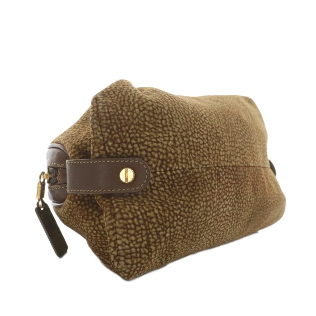 Borbonese Pouch Accessory Case Suede Leather Quai… - image 6