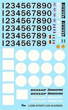 Gofer-Racing Racing Sport Car Numbers & Logos - Plastic Model Vehicle Decal