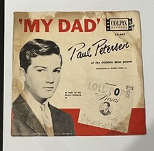 PAUL PETERSEN-45RPM-(MY DAD)--PICTURE SLEEVE-VG (DONNA REED SHOW)