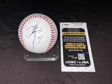 Kaz Kazuo Matsui Signed Official Major League Baseball New York Mets JSA Auth